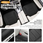 2 Pack Front Leatherette Seat Covers Faux Leather Bottom Car Seat Covers, Super Breathable,Anti-Slip,Universal Seat Covers for Cars,Full Wrapping Edge Fit for Most Sedans SUV Pick-up (2 Pack Black)