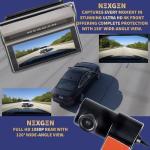 NΞXGΞN 4K Dash Cam Front and Rear, Dual Channel Dash Cam, Built-in WiFi, G-Sensor, Loop Recording, Emergency Lock, Night Vision, 24-Hour Parking Mode, Free 128GB SD Card & Hardwire Kit