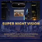 NΞXGΞN 4K Dash Cam Front and Rear, Dual Channel Dash Cam, Built-in WiFi, G-Sensor, Loop Recording, Emergency Lock, Night Vision, 24-Hour Parking Mode, Free 128GB SD Card & Hardwire Kit