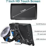 GPS Navigation for Car Truck Navigator 2025 Latest Maps 7 Inch Touch Screen Vehicle GPS Commercial Trucker Navigation Voice Speeding Warning Free Lifetime Update of World Maps