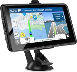 2026 PRO GPS Navigation for Car,RV/Commercial Drivers Semi Truck,16G 7" North/South America Map,Voice Turn Direction Guidance,Free Lifetime Map Update,Custom Truck Routing