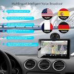 2026 PRO GPS Navigation for Car,RV/Commercial Drivers Semi Truck,16G 7" North/South America Map,Voice Turn Direction Guidance,Free Lifetime Map Update,Custom Truck Routing