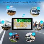 2026 PRO GPS Navigation for Car,RV/Commercial Drivers Semi Truck,16G 7" North/South America Map,Voice Turn Direction Guidance,Free Lifetime Map Update,Custom Truck Routing