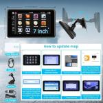 2026 PRO GPS Navigation for Car,RV/Commercial Drivers Semi Truck,16G 7" North/South America Map,Voice Turn Direction Guidance,Free Lifetime Map Update,Custom Truck Routing