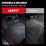 LASFIT Floor Mats & Backrest Mats & Cargo Mat for Nissan Rogue 2026 2025 2024 2023 2022 2021 (Not Fit Rogue Sport), All Weather TPE Custom Fit Floor Liners Car Mats Accessoires, Black