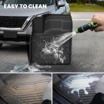 LASFIT Floor Mats & Backrest Mats & Cargo Mat for Nissan Rogue 2026 2025 2024 2023 2022 2021 (Not Fit Rogue Sport), All Weather TPE Custom Fit Floor Liners Car Mats Accessoires, Black