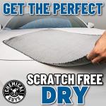 Chemical Guys Waffle Weave Gray Matter Microfiber Drying Towel - 25" x 36", Premium Blend Microfiber Towel with Soft-Banded Edging for Scratch-Free Car Drying, Ultra Absorbent