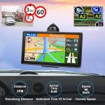 GPS Navigator for Car with Latest 2026 Map Free Update, 7" Car GPS Navigation System for Truck Commercial Drivers, with Voice Turn Guidance, Red Light Speedcam Warning, POI/Zip Search, 7 Vehicles, FM