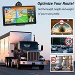 GPS Navigator for Car with Latest 2026 Map Free Update, 7" Car GPS Navigation System for Truck Commercial Drivers, with Voice Turn Guidance, Red Light Speedcam Warning, POI/Zip Search, 7 Vehicles, FM