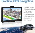 GPS Navigator for Car with Latest 2026 Map Free Update, 7" Car GPS Navigation System for Truck Commercial Drivers, with Voice Turn Guidance, Red Light Speedcam Warning, POI/Zip Search, 7 Vehicles, FM