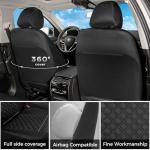 FLORICH Seat Covers, Front Seat Covers 2 PCs, Automotive Seat Cover for Cars, Luxury Leather Universal Seat Cover Accessories Fit for Most Cars SUV Truck Sedans(Grey)