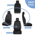 FLORICH Seat Covers, Front Seat Covers 2 PCs, Automotive Seat Cover for Cars, Luxury Leather Universal Seat Cover Accessories Fit for Most Cars SUV Truck Sedans(Grey)