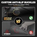 AOMSAZTO Floor Mats Compatible with 2013-2018 Toyota Rav4 (Not for Hybrid) All Weather TPE Cargo Mat Custom Fit LE/SE/XLE/Limited/Platinum/Adventure for Toyota Rav4-1st & 2nd Row Car Mats, Black