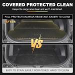 AOMSAZTO Floor Mats Compatible with 2013-2018 Toyota Rav4 (Not for Hybrid) All Weather TPE Cargo Mat Custom Fit LE/SE/XLE/Limited/Platinum/Adventure for Toyota Rav4-1st & 2nd Row Car Mats, Black