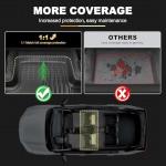 AOMSAZTO Floor Mats Compatible with 2013-2018 Toyota Rav4 (Not for Hybrid) All Weather TPE Cargo Mat Custom Fit LE/SE/XLE/Limited/Platinum/Adventure for Toyota Rav4-1st & 2nd Row Car Mats, Black