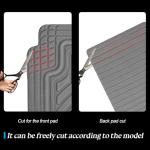 Mandark Car Floor Mats Full Set, 5PCS Deep Dish All Weather Waterproof Heavy Duty Vehicle Pad, Automotive Interior Protection Flooring Liner Accessories, Universal for SUV Sedan Truck (Black/Gray)