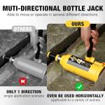 YELLOW JACKET 4 Ton Muti-Directional Welded Bottle Jack(8,000lb) with Carrying Case for Car, SUV, Auto Repair