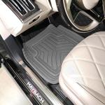 Mandark Car Floor Mats Full Set, 5PCS Deep Dish All Weather Waterproof Heavy Duty Vehicle Pad, Automotive Interior Protection Flooring Liner Accessories, Universal for SUV Sedan Truck (Black/Gray)
