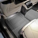 Mandark Car Floor Mats Full Set, 5PCS Deep Dish All Weather Waterproof Heavy Duty Vehicle Pad, Automotive Interior Protection Flooring Liner Accessories, Universal for SUV Sedan Truck (Black/Gray)