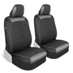 Motor Trend Black Cloth Car Seat Covers for Front Seats – Premium Automotive Bucket Seat Covers, Made for Vehicles with Removable Headrests, Interior Covers for Car Truck Van SUV Seat Protector