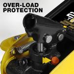 YELLOW JACKET 2.5 Ton Trolley Jack with Carrying Case Hydraulic Low Profile Floor Jack for Cars Lift with Single Piston Lift Pump, 5500 lb Capacity…