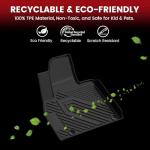 LASFIT Floor Mats & Backrest Mats & Cargo Mat for Kia Carnival Hybrid 7/8 Seats 2026 2025 (Only Fit Hybrid), All Weather TPE Custom Fit Floor Liners Full Set Car Mats Trunk Mat Accessoires, Black