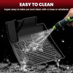 LASFIT Floor Mats & Backrest Mats & Cargo Mat for Kia Carnival Hybrid 7/8 Seats 2026 2025 (Only Fit Hybrid), All Weather TPE Custom Fit Floor Liners Full Set Car Mats Trunk Mat Accessoires, Black