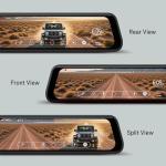 STINGER STR4KEJT 9.66" 4K UHD Rearview DVR Monitor Mirror Camera Front/Rear Dashcam & 2K Backup Cam, OEM Look/Secure Mount, Park Monitor, G-Sensor, Anti-Glare, GPS, 64GB Card (Gladiator JT 2020-2025)