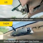 STINGER STR4KEJT 9.66" 4K UHD Rearview DVR Monitor Mirror Camera Front/Rear Dashcam & 2K Backup Cam, OEM Look/Secure Mount, Park Monitor, G-Sensor, Anti-Glare, GPS, 64GB Card (Gladiator JT 2020-2025)