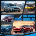 GAOLLY 1.5 Ton Floor Jack Low Profile, Heavy-Duty Steel Racing with Single Piston Lift Pump, Lifting Range 5" ~ 12.2"（Blue）