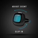 Febreze Car Air Freshener Odor-Fighting Car Vent Clip, Unstopables Variety Pack, 3-Count Pack of 3