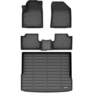 AUTOBULL Floor Mats & Cargo Liner Compatible with 2019-2023 Jeep Cherokee (Not for Grand Cherokee) Cargo Mat, Full Set All Weather Protection 1st, 2nd Row Car Liners & Trunk Mat, Black