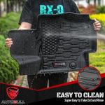 AUTOBULL Floor Mats & Cargo Liner Compatible with 2019-2023 Jeep Cherokee (Not for Grand Cherokee) Cargo Mat, Full Set All Weather Protection 1st, 2nd Row Car Liners & Trunk Mat, Black