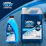 ULTRA 1PLUS Windshield Washer Fluid - Advanced Formula for Car Windshield Wiper Fluid Crystal-Clear Vision in Weather Conditions +32F - All Weather - 1 Liquid Gallon