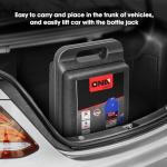 DNA Motoring 6 tons / 13228 lbs Lifting Automotive Welded Hydraulic Bottle Jack for Repair Vehicle, Pickup, Truck, w/Manual Handle, Blue,TOOLS-00356