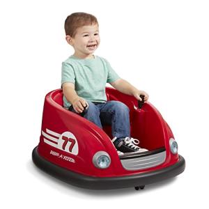 Radio Flyer 6V Battery Powered Bumper Car, Electric Ride On with Remote, Toddler Ride On Toy for Ages 1.5+ Years