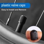 Tire Valve Stem Caps The Upgraded Version has a Sealing Ring for Car, Motorbike, Trucks, Bike, Bicycle （Black） (24)