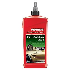 Mothers California Gold Micro-Polishing Glaze, 16 oz. — Ultimate Wax System Step 2, Adds Vibrance, Depth & Clarity to Paint & Clearcoats, Enhances Reflectivity, Especially on Dark Colors (08100)