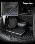 Car Floor Mats for Honda CRV: 2017-2022 Cargo Liner(Not for Hybrid), Full Set All Weather Floor Liners Trunk Mat for Honda CR-V 2017 2018 2019 2020 2021 2022, Custom Fit TPE Accessories for CR V Black