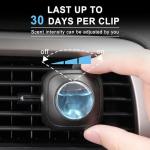 JUSTTOP New Car Scent Car Air Freshener Clip,Provides Long Lasting Fragrance Holding for Over 120 Days,4 Vent Clips,4ml Each,Auto Accessories for Men or Women
