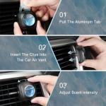 JUSTTOP New Car Scent Car Air Freshener Clip,Provides Long Lasting Fragrance Holding for Over 120 Days,4 Vent Clips,4ml Each,Auto Accessories for Men or Women
