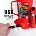 BIG RED 20 Ton (40,000 LBs) Torin Welded Hydraulic Car Bottle Jack for Auto Repair and House Lift, Red, TAM92003B