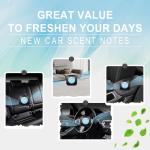 JUSTTOP New Car Scent Car Air Freshener Clip,Provides Long Lasting Fragrance Holding for Over 120 Days,4 Vent Clips,4ml Each,Auto Accessories for Men or Women