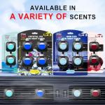 JUSTTOP New Car Scent Car Air Freshener Clip,Provides Long Lasting Fragrance Holding for Over 120 Days,4 Vent Clips,4ml Each,Auto Accessories for Men or Women