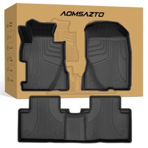 AOMSAZTO Floor Mats Fit for Honda Civic 2006-2011(Not Fit Coupe Model) - Custom Fit All Weather Floor Mat for Civic Accessories, Heavy Duty Rubber Mats, Car Accessories