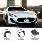 [2 Pack] Luxury Bling License Plate Frames - Hand-Set 1200+ Sparkly Crystals - Rust-Proof Stainless Steel Car Accessories for Women - Universal Fit Front and Rear Set