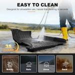 AOMSAZTO Floor Mats Fit for Honda Civic 2006-2011(Not Fit Coupe Model) - Custom Fit All Weather Floor Mat for Civic Accessories, Heavy Duty Rubber Mats, Car Accessories