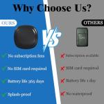 GPS Tracker for Vehicles,Mini Hidden Magnetic Car GPS Tracking,Full Global Coverage Location GPS Tracker for Cars,Assets,Pets,Kids,Elderly.No Subscription RequiredNo,Monthly Fee,No SIM Card Required