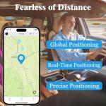 GPS Tracker for Vehicles,Mini Hidden Magnetic Car GPS Tracking,Full Global Coverage Location GPS Tracker for Cars,Assets,Pets,Kids,Elderly.No Subscription RequiredNo,Monthly Fee,No SIM Card Required