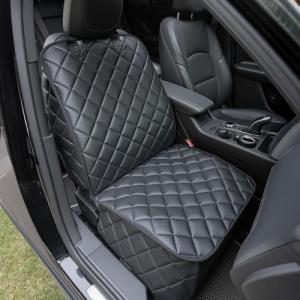 KritterKorner Automotive Seat Covers for Cars, Waterproof Car Seat Cover for Front Seat, PU Leather Car Seat Protector with Nonslip Backing - Universal Fit for Cars, Trucks, SUVs Bucket Seat(1Pcs)